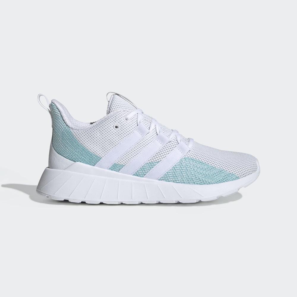 Adidas Women's Questar Flow Parley Running Shoes White/Blue Ireland EE9542